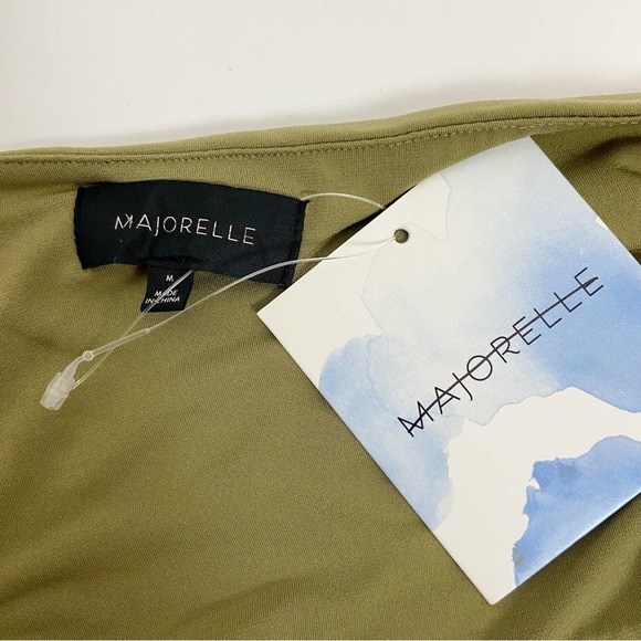 Majorelle Darla Midi Dress in Olive Green Size M - Picture 7 of 9